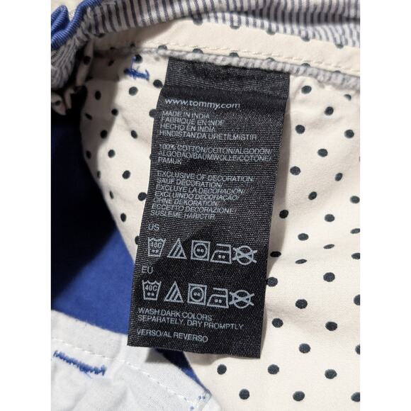 Tommy Hilfiger Shorts Womens Size 4 Blue Cotton Mid Rise Casual - Picture 4 of 5